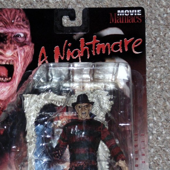 McFarlane Movie Maniacs Series 1 A Nightmare on Elm Street Freddy Kruger MOC New - Picture 3 of 10